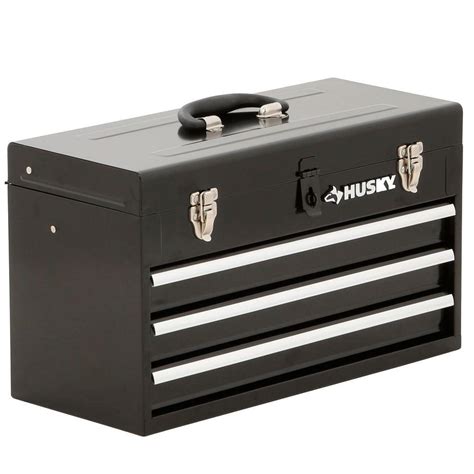 husky 3 drawer metal tool box|husky 3 drawer tool chest.